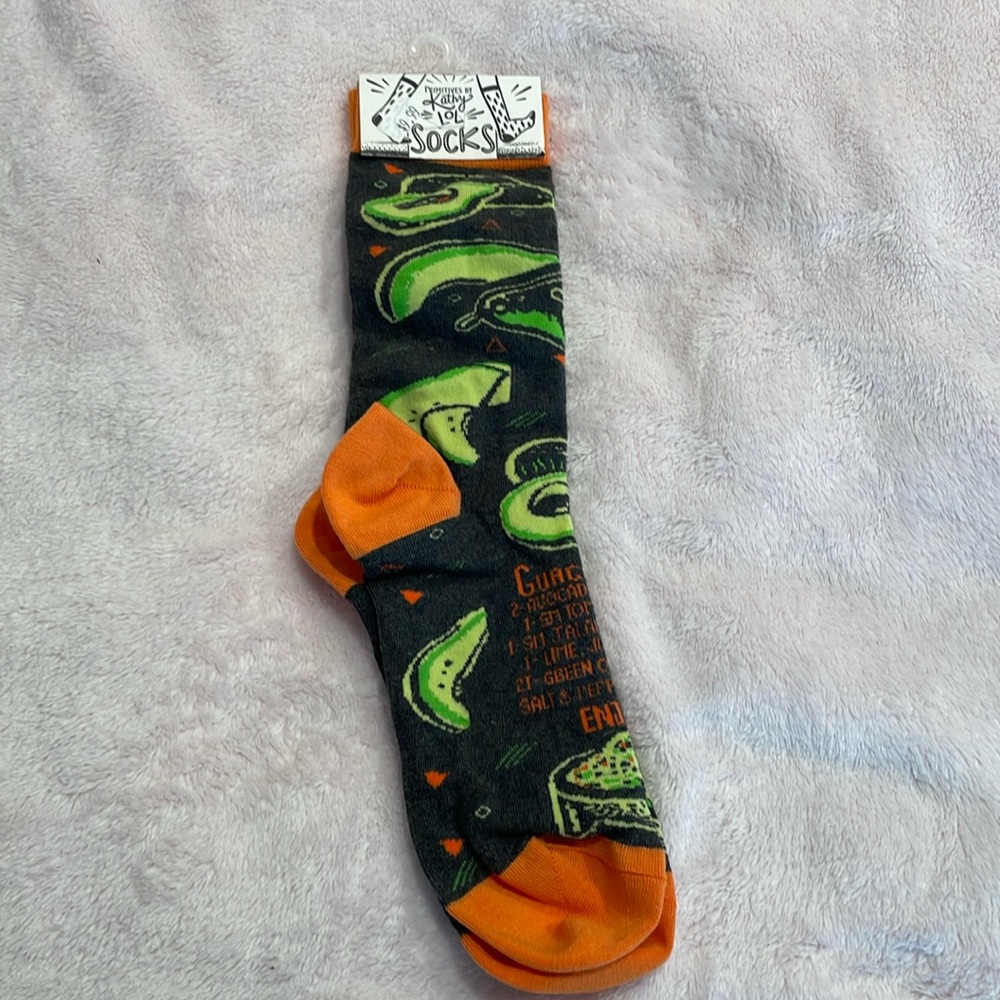 Guacamole, crew socks